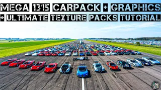 How to download and install MEGA 1315 Cars Pack With Graphics Mod + Ultimate Texture Packs Tutorial!