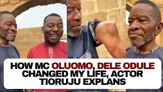 Agbala Gabriel surprises actor Tioruju, explains accident he had & what Dele Odule, MC Oluomo did...