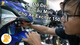 Hướng Dẫn Lắp Đặt Đèn BI CẦU MINI Cho Xe Yamaha EXCITER 150 - Xe Ôm Shop