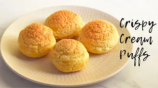 HOW TO MAKE CREAM PUFFS with craqueline / Easy cream puff recipe with craqueline