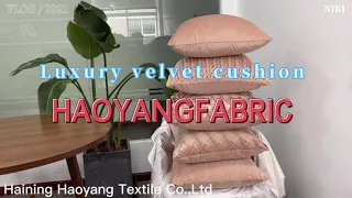 Luxury velvet cushions