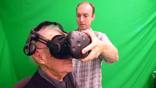 100 year old tries VR for the first time..