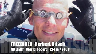 Freediver Herbert Nitsch - WR#20 2007 No Limit 702 ft (214 m)