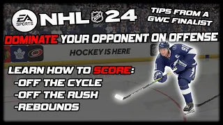 HOW TO DOMINATE ON OFFENSE IN NHL 24 - HOW TO SCORE!