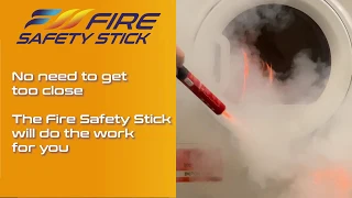Fire Safety Stick puts out tumble dryer appliance fire!