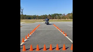 Practicing Left Turns From A Stop - Advanced Slow Speed Motorcycle Riding Skills