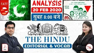 The Hindu Editorial Analysis | By Ankit Mahendras & Yashi Mahendras | 20 Feb 2020 | 8:00 AM