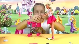 Кукла Штеффи с коляской и 2 малыша. Steffi doll with a stroller and 2 baby