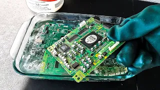 Desoldering PCBs with Hydrochloric Acid for Gold Recovery