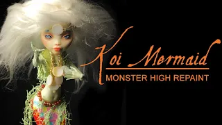 KOI MERMAID - MONSTER HIGH REPAINT: OOAK Custom Doll by Doll Art Haus