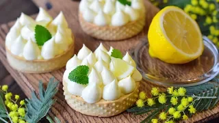 ТАРТ с лимонным курдом и заварным кремом ☆ Lemon tart