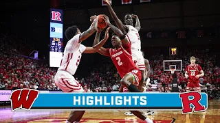 Wisconsin at Rutgers | Highlights | Big Ten Men's Basketball | Feb. 10, 2024