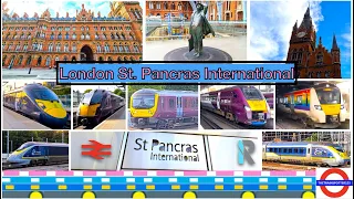 Trains at London St. Pancras International [STP] IN-DEPTH Station Walkthrough - MML/HS1 (17/07/2022)