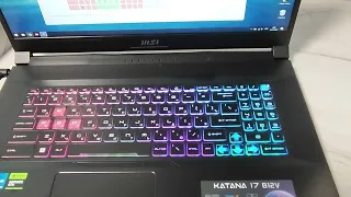 Ноутбук MSI Katana B12VFK-463XRU настройка подсветки
