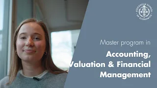 Master program in Accounting, Valuation & Financial Management