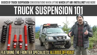 I learn suspension basics & look at lifting my Frontier