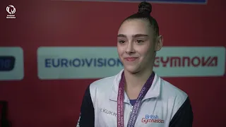 Jessica GADIROVA (GBR) on Women's Team Gold for Great Britain