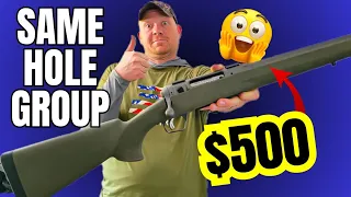 SAME HOLE GROUP with a $500 Rifle...