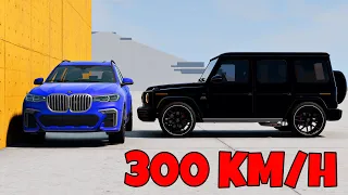 MERCEDES G63 vs BMW X7 M50i 300 KM/H - BeamNG Drive