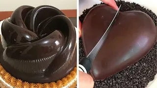 Satisfying Chocolate HEART Cake | Yummy Chocolate Cake Hacks | Easy Cake Decorating Recipes