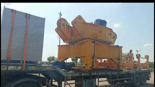 Unloading 48 tons Zoomline crane structure at our new site Assam. .D20240524130007