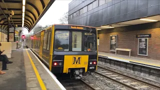 Tyne and Wear Metro - Metrocars 4079 and 4070 departing South Gosforth (March 3 2021)