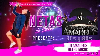 Dj Amadeus mezclando música retro de los 80s y 90s