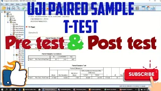 Uji Paired Sample t-test - Soal Pretest dan Posttest