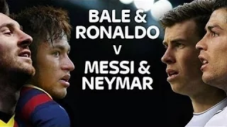 Cristiano Ronaldo & Gareth Bale vs Lionel Messi & Neymar Jr ● Skills Show Battle ● 2014 2015   HD