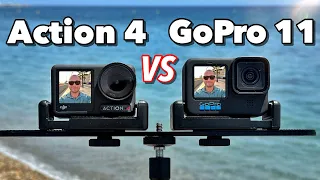 DJI Osmo Action 4 VS GoPro Hero 11 Camera Comparison!