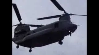 RAF Chinook flyby.