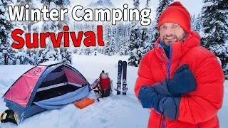 HOW TO BEAT -30° WHEN WINTER CAMPING (no hot tent)