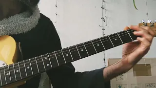 solo guitar theme and improvisation on Light my Fire ( the doors )