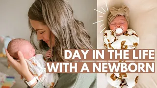 DAY IN THE LIFE WITH A NEWBORN! | 2 Week Old Baby + First Time Mom