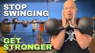 Kettlebell 76 Double Dead Hang Clean And Press