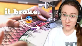 I Broke My Sewing Machine, Mermaid Community DRAMA 🤦‍♀️, and Shop Status Update - STUDIO VLOG