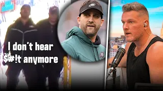 Eagles HC Sirianni Chirps Chiefs Fans After Win "I Don't Hear S--t Anymore From You!" | Pat McAfee