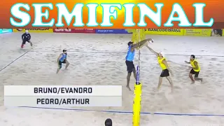 BRUNO / EVANDRO vs ARTHUR L / PEDRO Circuito Brasileiro de Vôlei de Praia Superpraia SEMI FINAIS