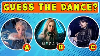 Can You Guess the Wednesday ,Disney & Megan Character by Their Dance?wednesday dance| Guess the Song