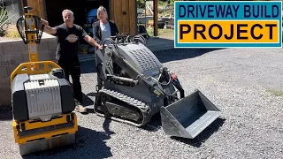 Couple Build Driveway & Raised Log Garden Bed [Pyrenees Homestead]