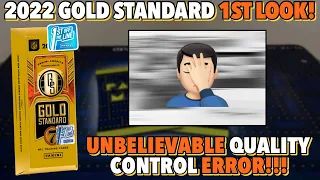 RIDICULOUS QUALITY CONTROL ERROR! 🤦🏻‍♂️ | 2022 Panini Gold Standard Football FOTL Hobby Box Review