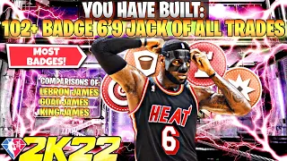 *FIRST EVER 102+ BADGE* JACK OF ALL TRADES BUILD on NBA 2K22 NEXT GEN! (BEST ALL AROUND BIG MAN!)
