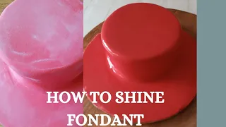 #Trending #Fondant How to shine fondant.