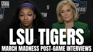 Angel Reese, Kim Mulkey & LSU Emotional Post-Game Reaction After LSU Loses to Iowa in March Madness