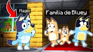 TROLLEO A LA FAMILIA DE BLUEY CON DISFRAZ DE BLUEY EN MINECRAFT