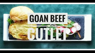 Goan Traditional Beef Cutlet with Pao & Salad.
