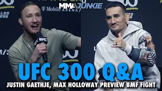 Justin Gaethje, Max Holloway Vow to Hurt Each Other in BMF Title Fight – Out of Respect | UFC 300