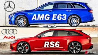 2021 Mercedes-AMG E63 vs Audi RS6 , RS6 Avant vs E63 AMG T-Modell - luxury car compare