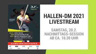 Hallen-DM 2021 Dortmund: Livestream vom Samstag | Nachmittags-Session
