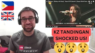 British Men First Time Reaction To KZ Tandingan - Rolling in the Deep - "Singer 2018" Episode 5